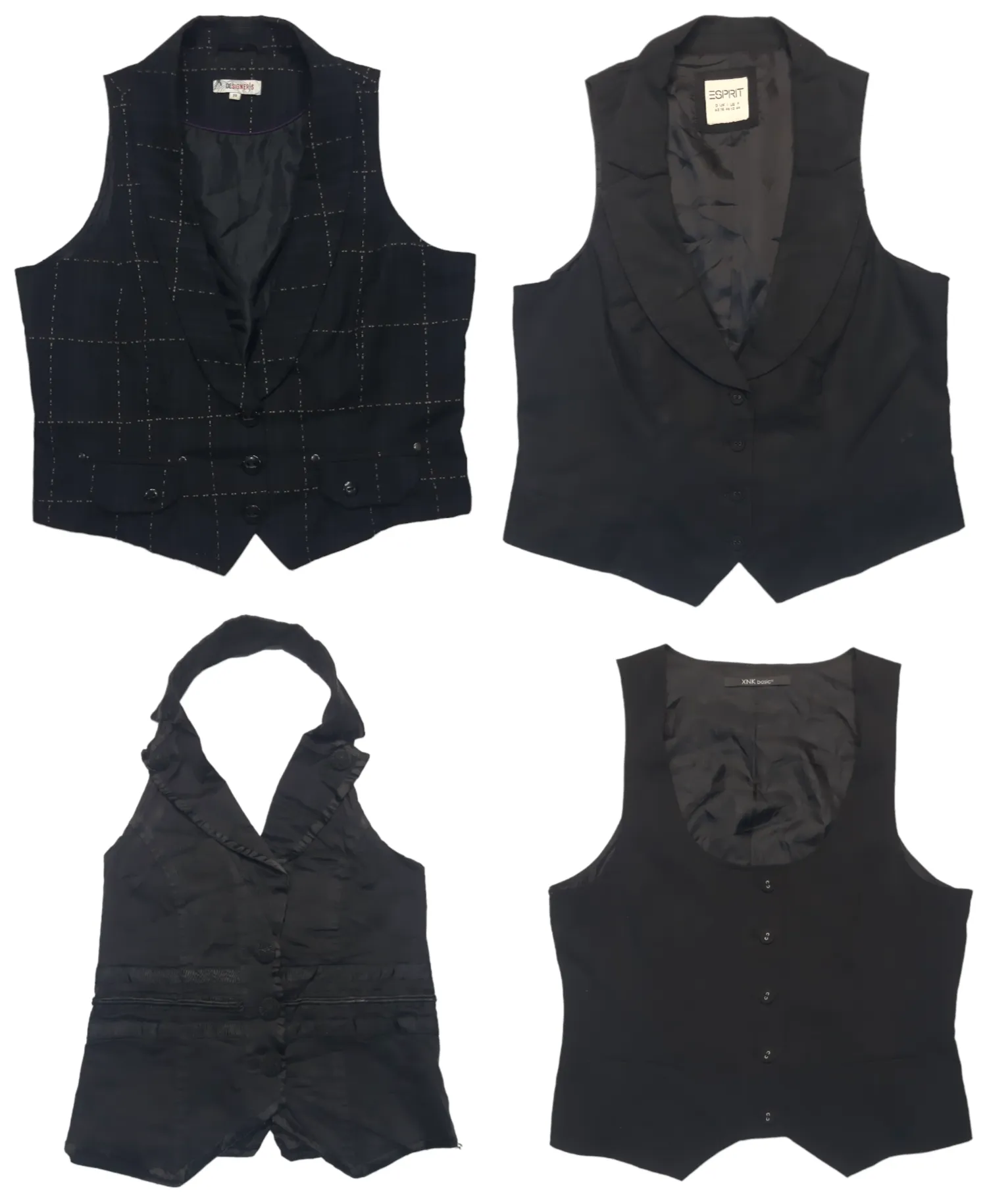 Nostalgic Neons: Vintage Y2K Women Waistcoat: WMNS24 (S-119) 🌟💥🌟