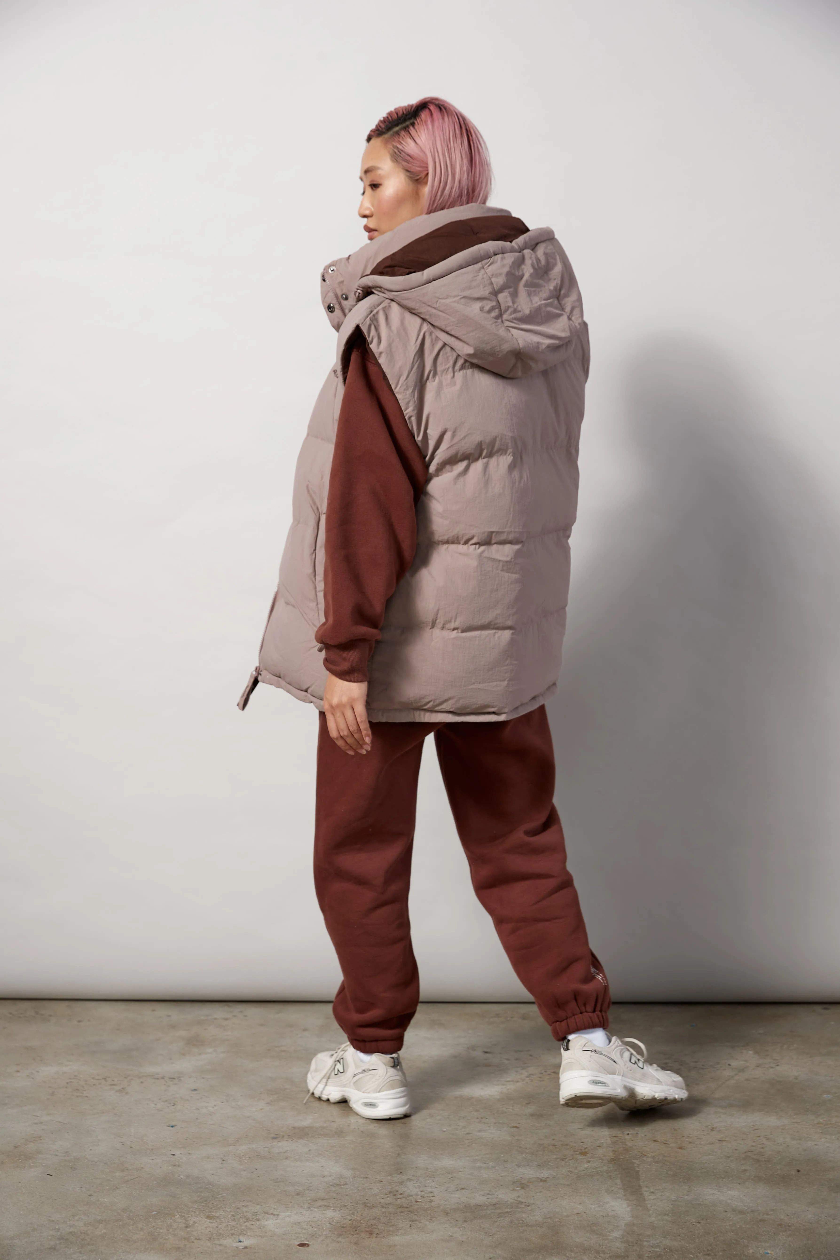 Oversized Reversible Puffer Vest