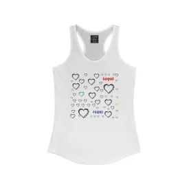 Paws sportswear loyalty friendly friendship custom print sportswear printing gift vintage workout gear Women's Workout Shorts (AOP)Women's Ideal Racerback Tank
