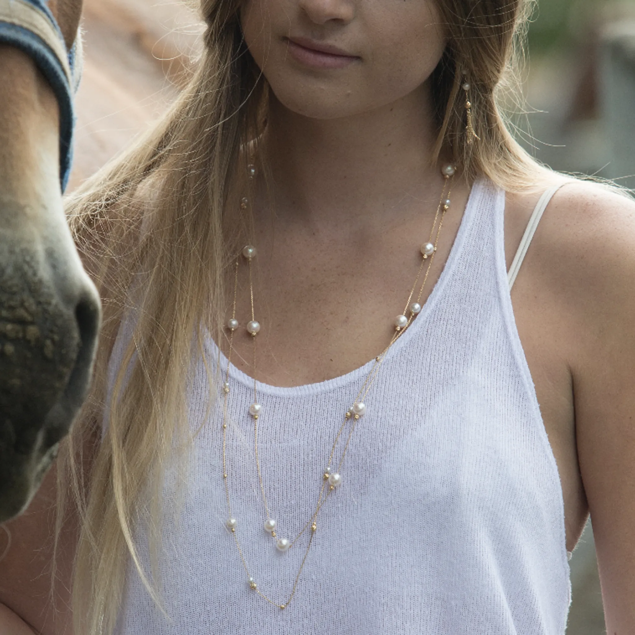 Petite Asymmetrical Adjustable Necklace
