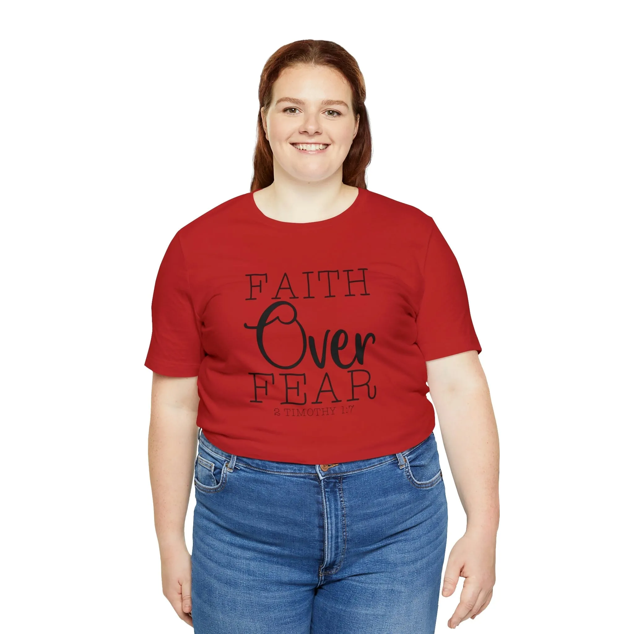 "Faith Over Fear" Bella Canvas Unisex Jersey Short Sleeve Tee