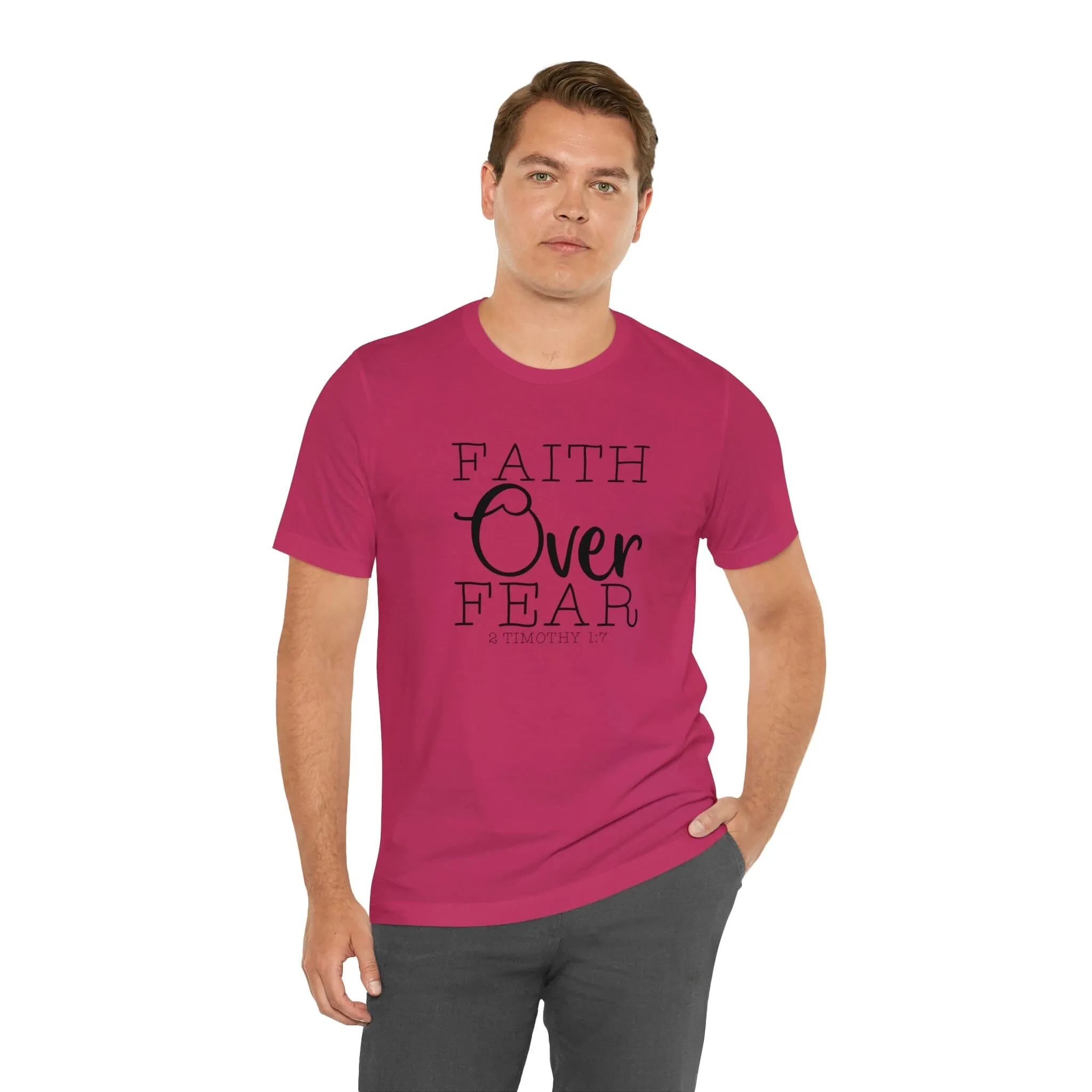 "Faith Over Fear" Bella Canvas Unisex Jersey Short Sleeve Tee