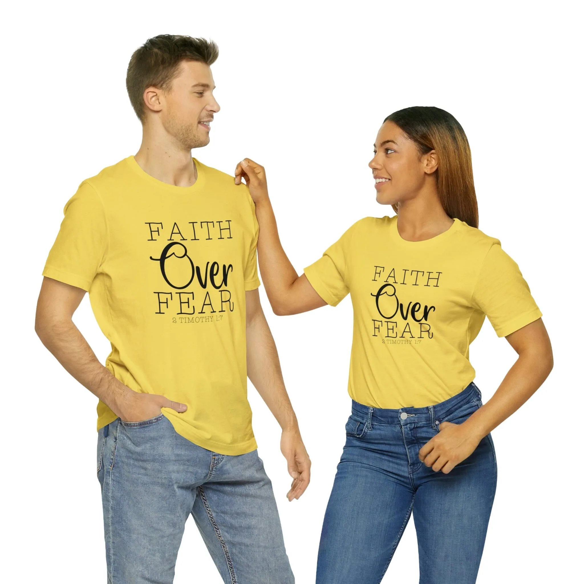 "Faith Over Fear" Bella Canvas Unisex Jersey Short Sleeve Tee