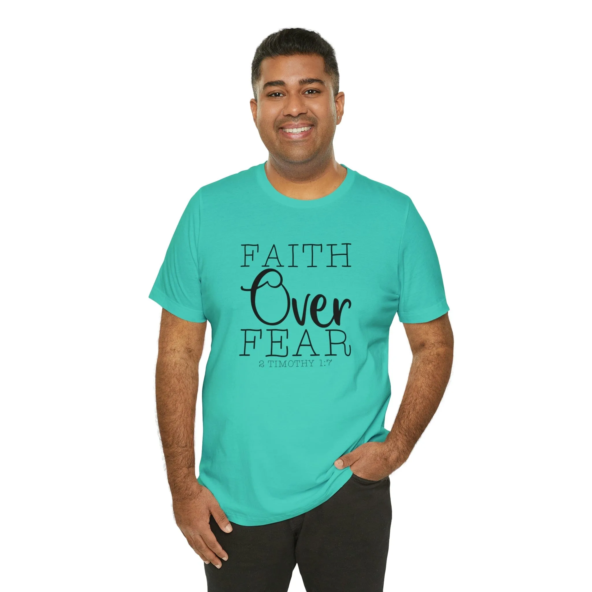 "Faith Over Fear" Bella Canvas Unisex Jersey Short Sleeve Tee