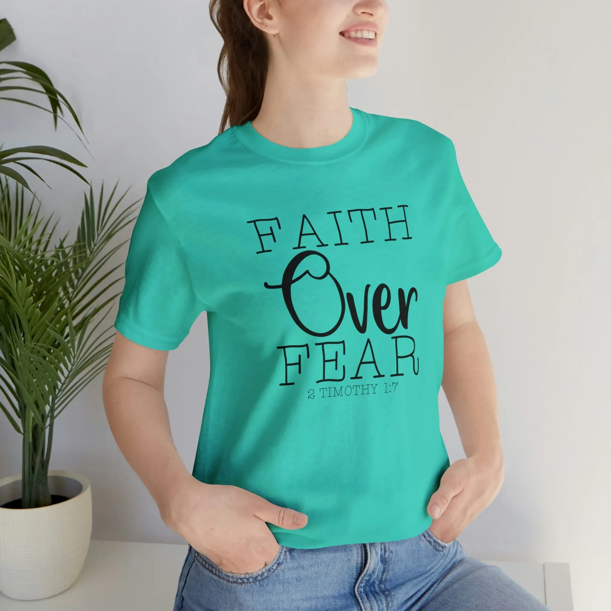 "Faith Over Fear" Bella Canvas Unisex Jersey Short Sleeve Tee