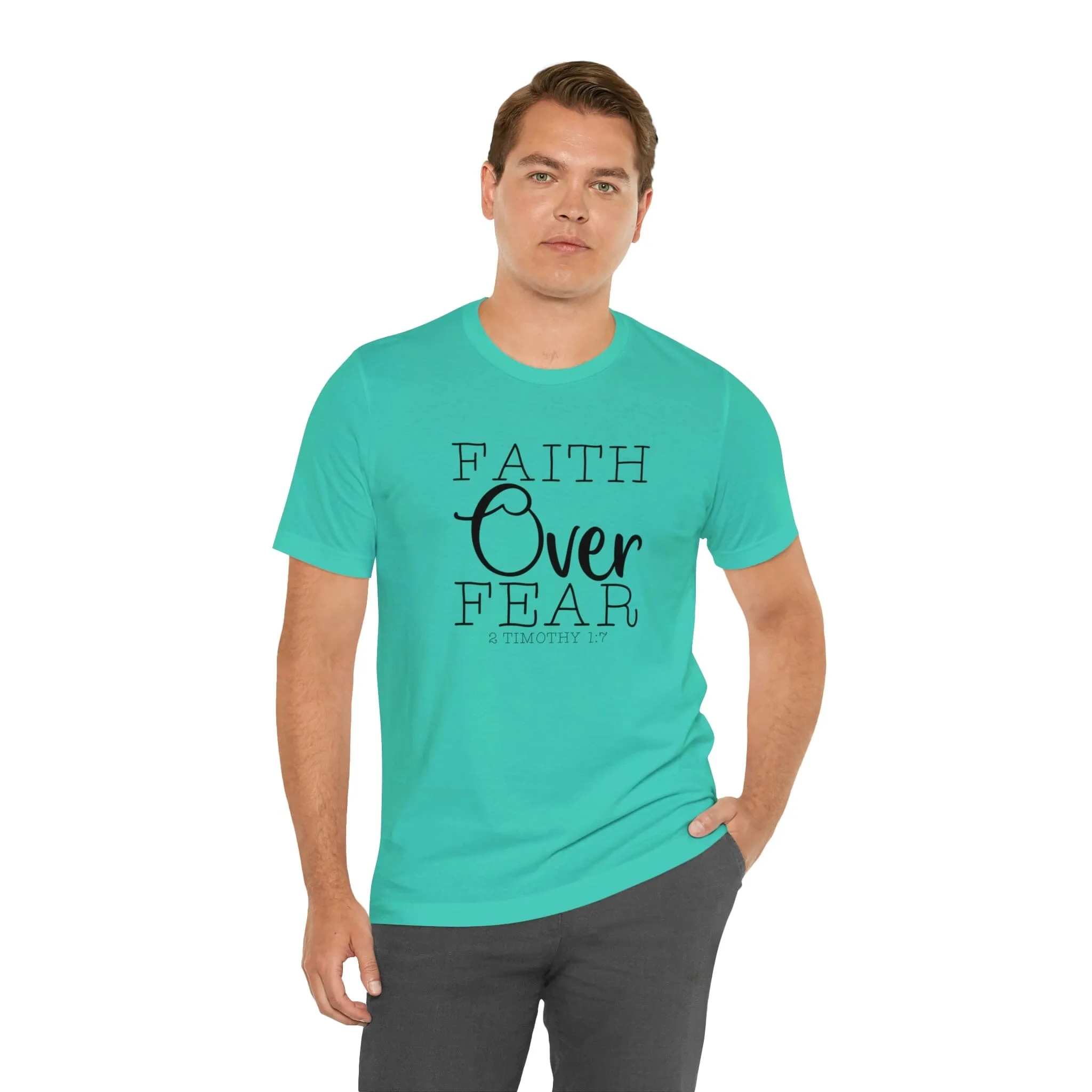 "Faith Over Fear" Bella Canvas Unisex Jersey Short Sleeve Tee