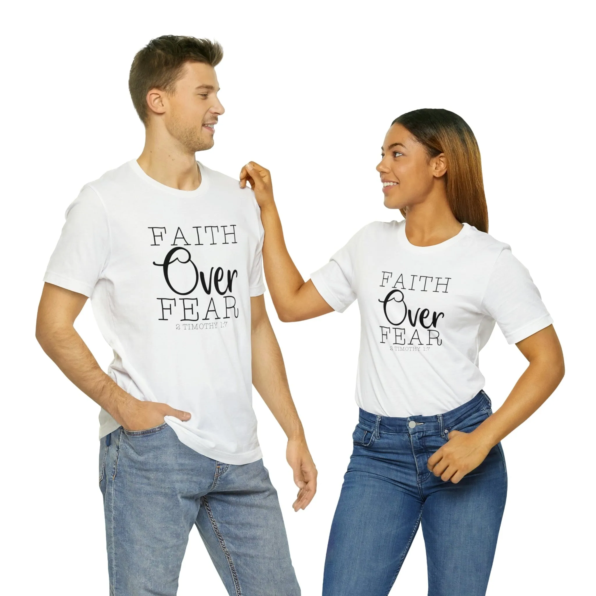 "Faith Over Fear" Bella Canvas Unisex Jersey Short Sleeve Tee