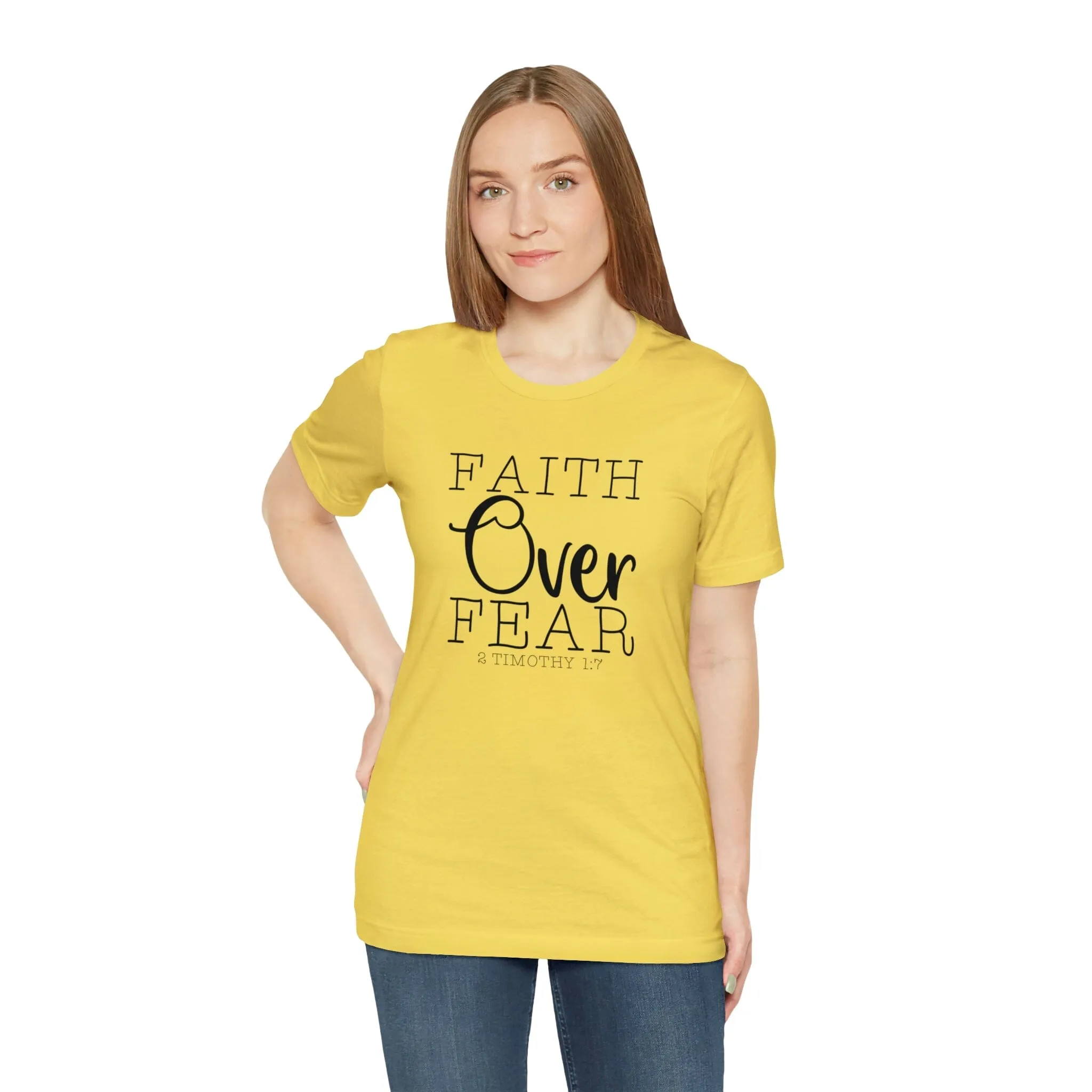 "Faith Over Fear" Bella Canvas Unisex Jersey Short Sleeve Tee