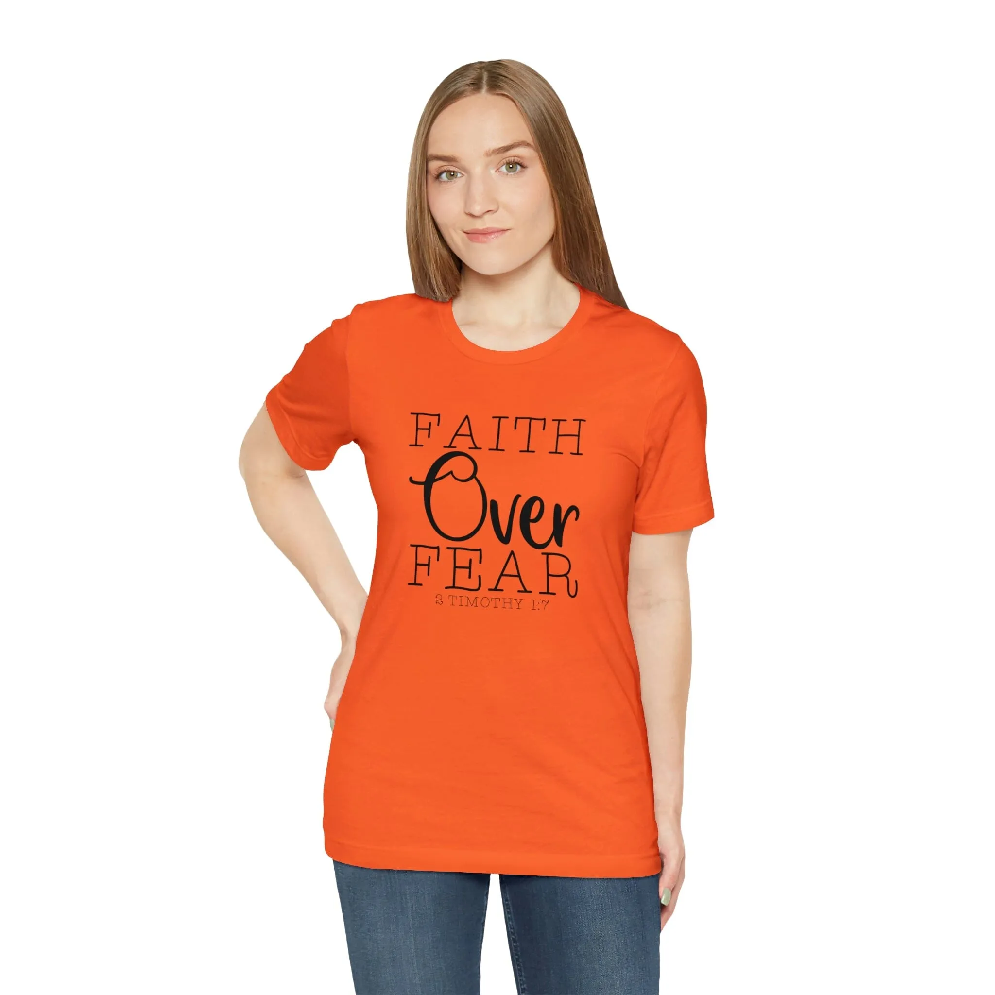 "Faith Over Fear" Bella Canvas Unisex Jersey Short Sleeve Tee