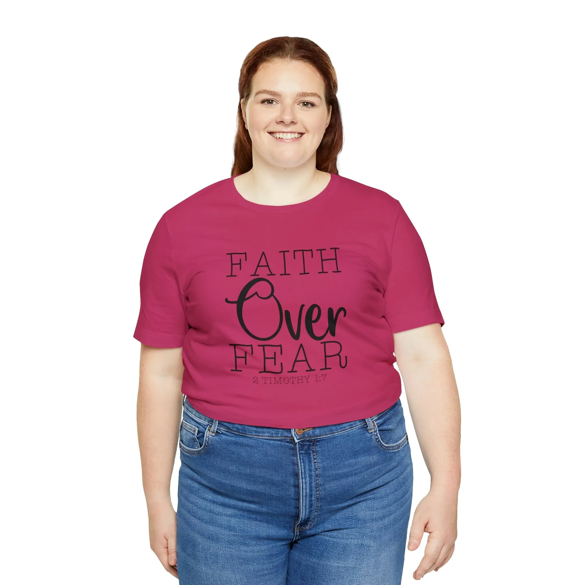 "Faith Over Fear" Bella Canvas Unisex Jersey Short Sleeve Tee