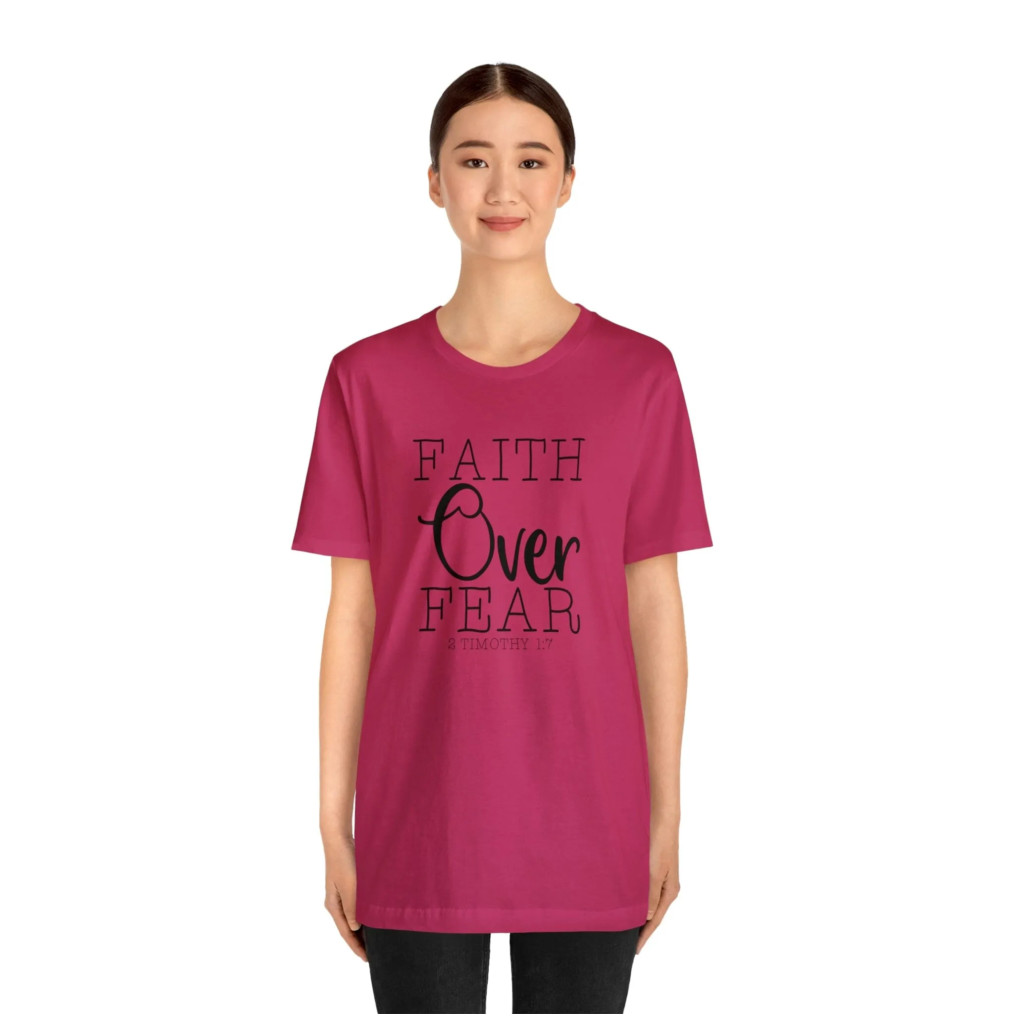 "Faith Over Fear" Bella Canvas Unisex Jersey Short Sleeve Tee