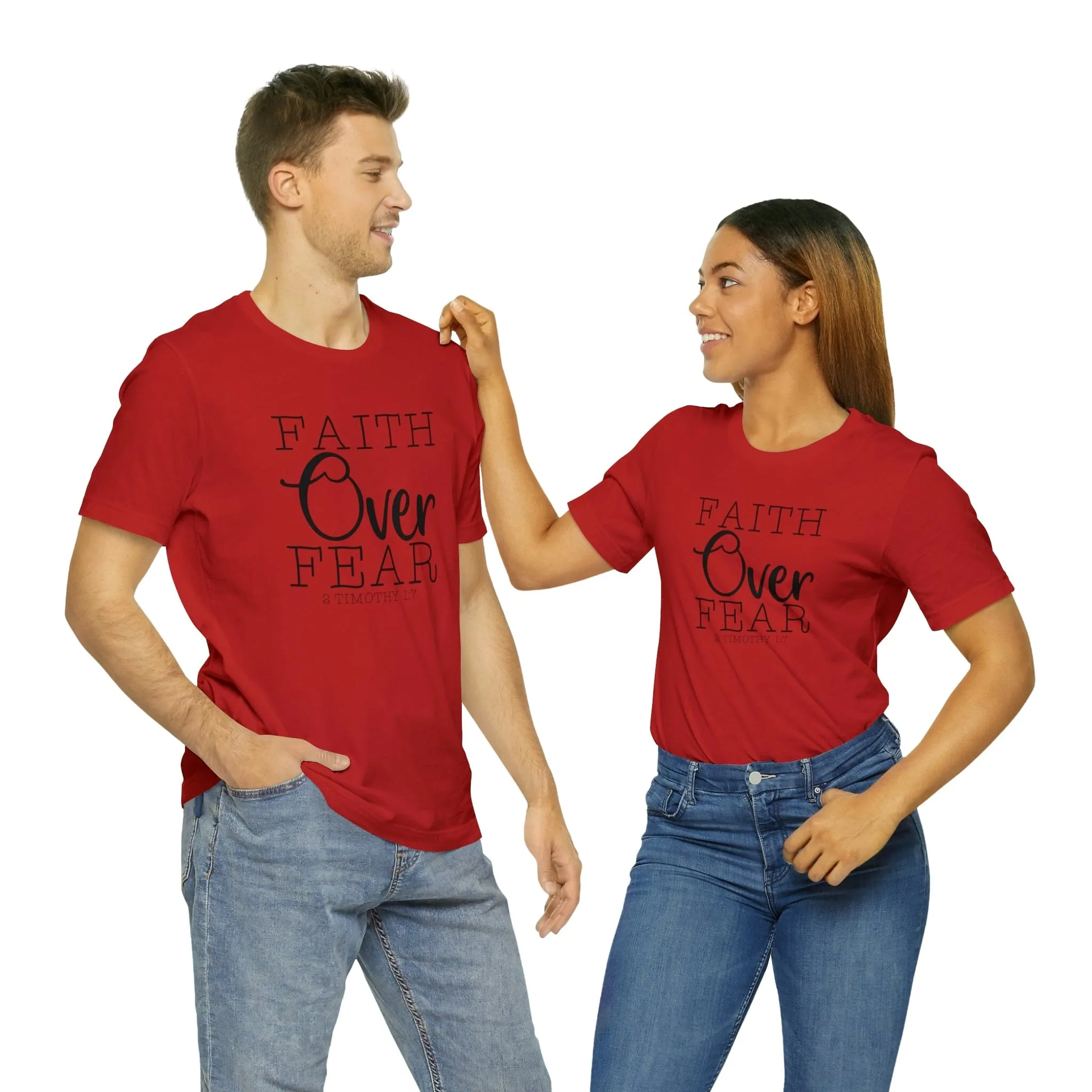 "Faith Over Fear" Bella Canvas Unisex Jersey Short Sleeve Tee