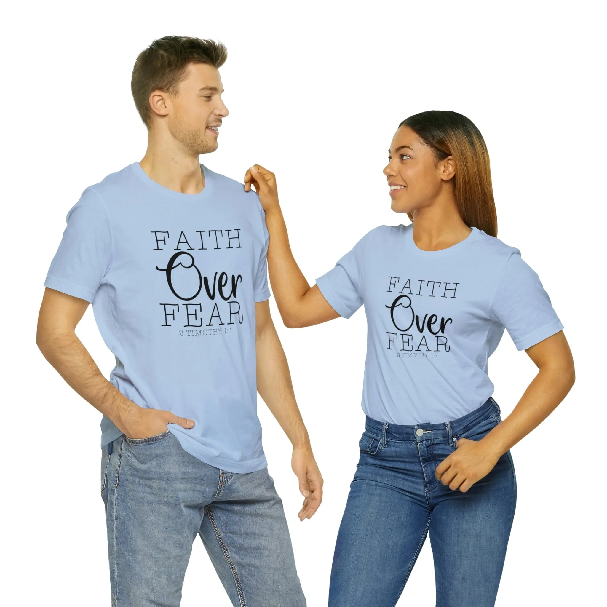 "Faith Over Fear" Bella Canvas Unisex Jersey Short Sleeve Tee