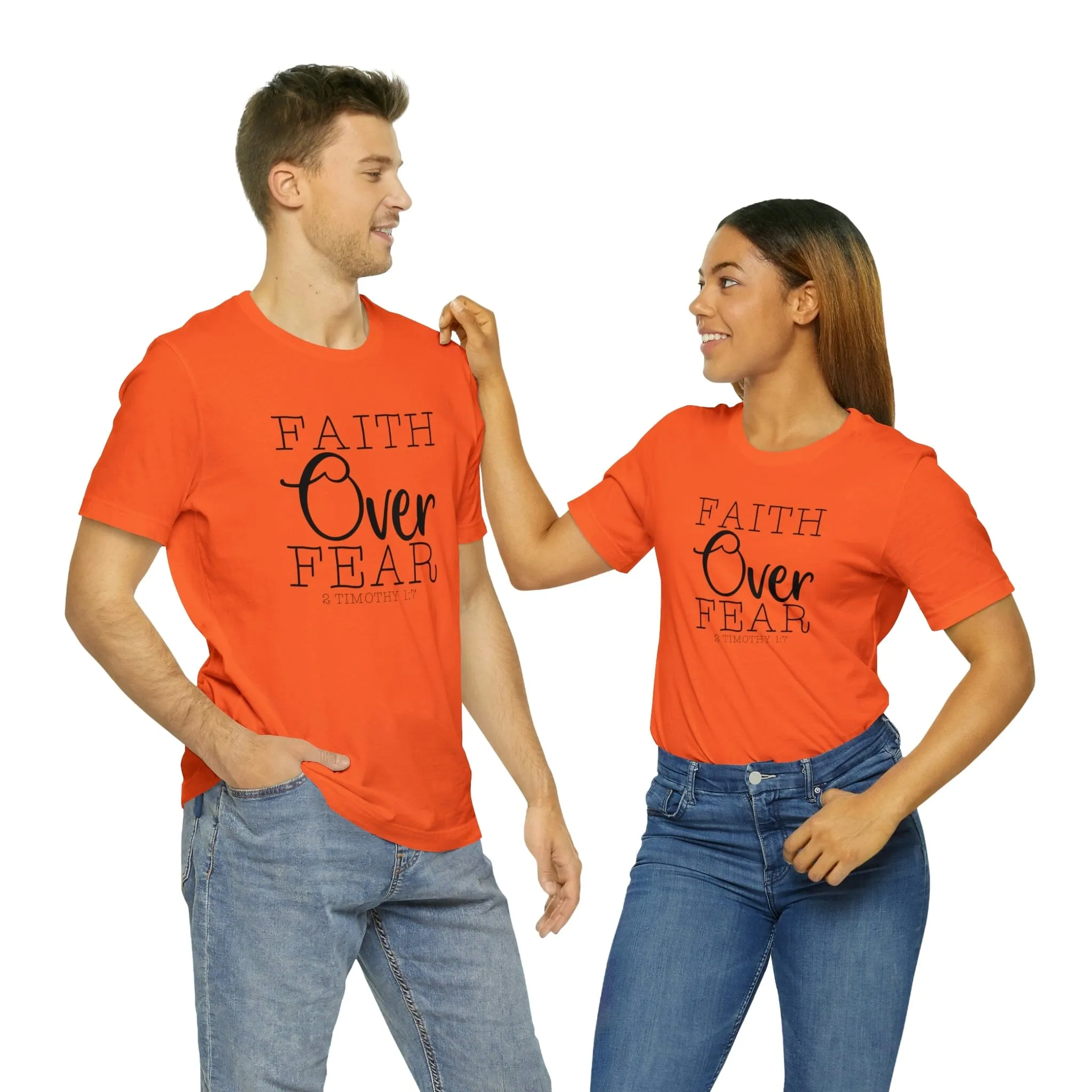 "Faith Over Fear" Bella Canvas Unisex Jersey Short Sleeve Tee