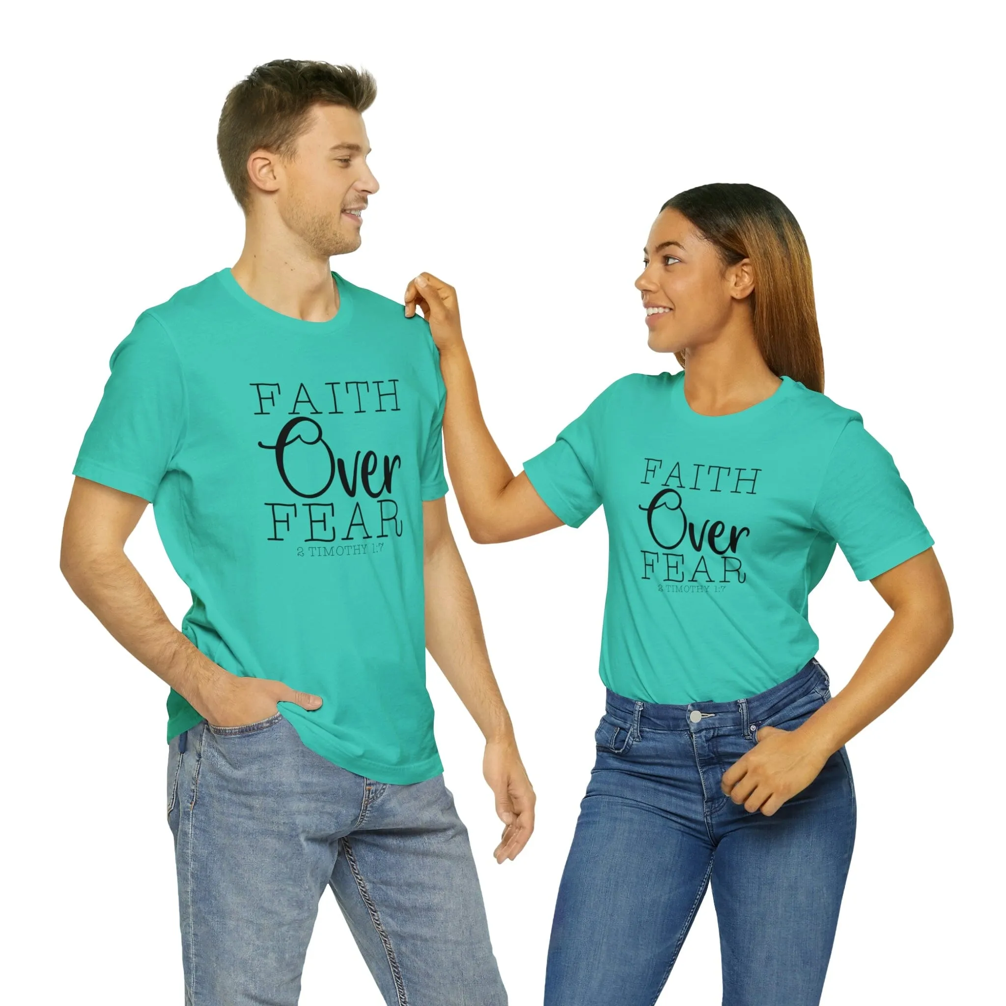 "Faith Over Fear" Bella Canvas Unisex Jersey Short Sleeve Tee