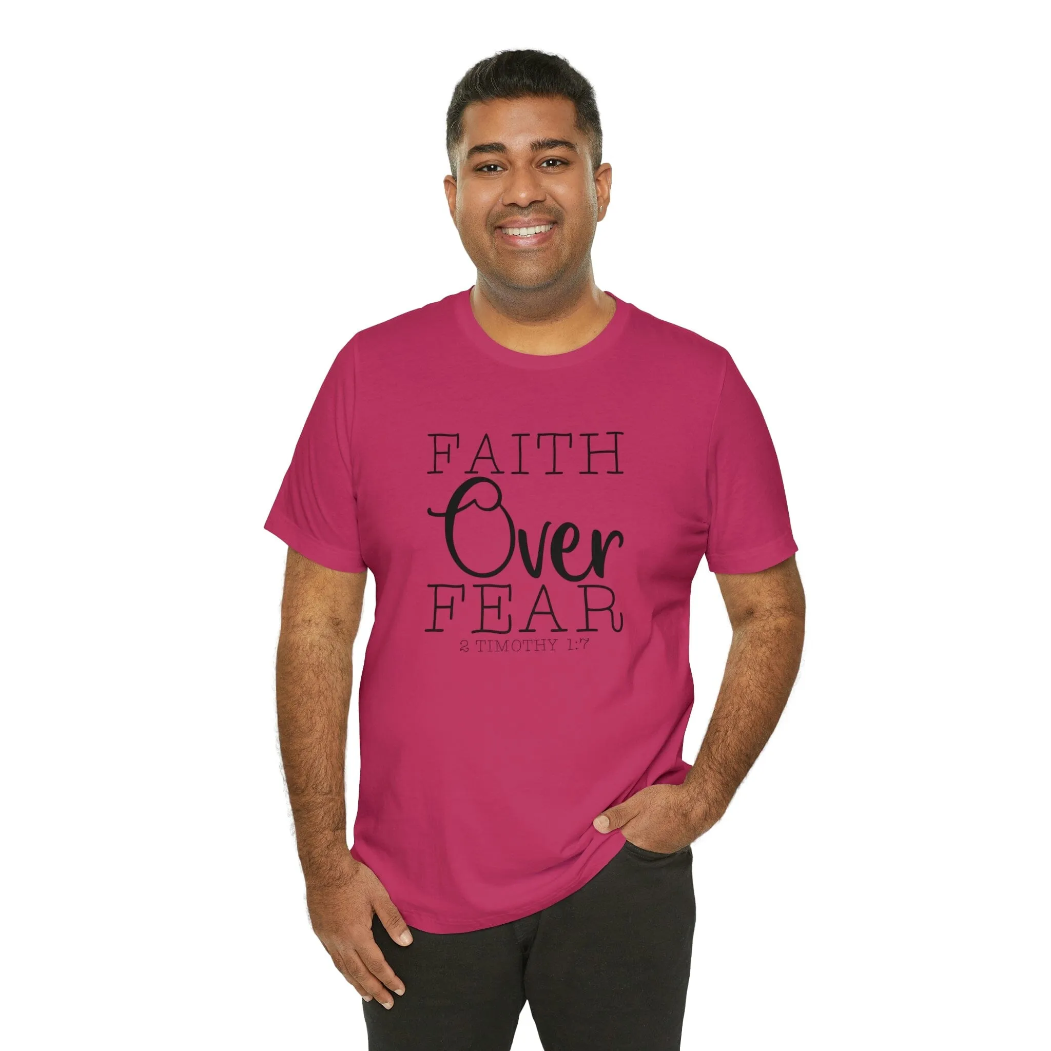 "Faith Over Fear" Bella Canvas Unisex Jersey Short Sleeve Tee