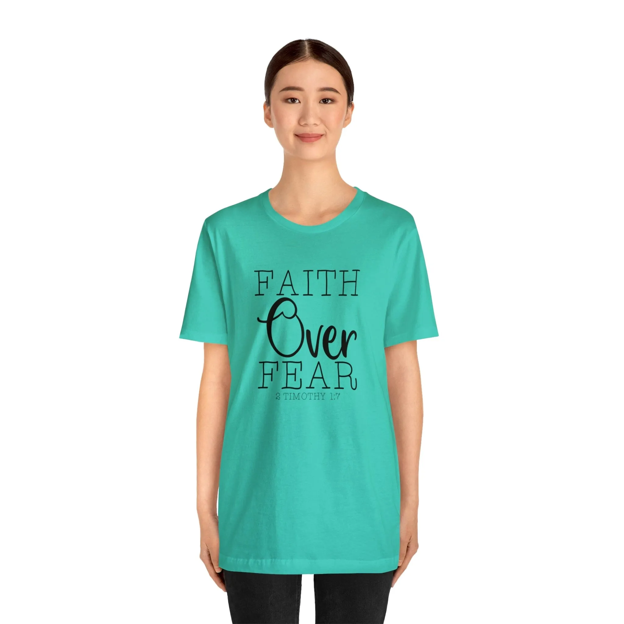 "Faith Over Fear" Bella Canvas Unisex Jersey Short Sleeve Tee