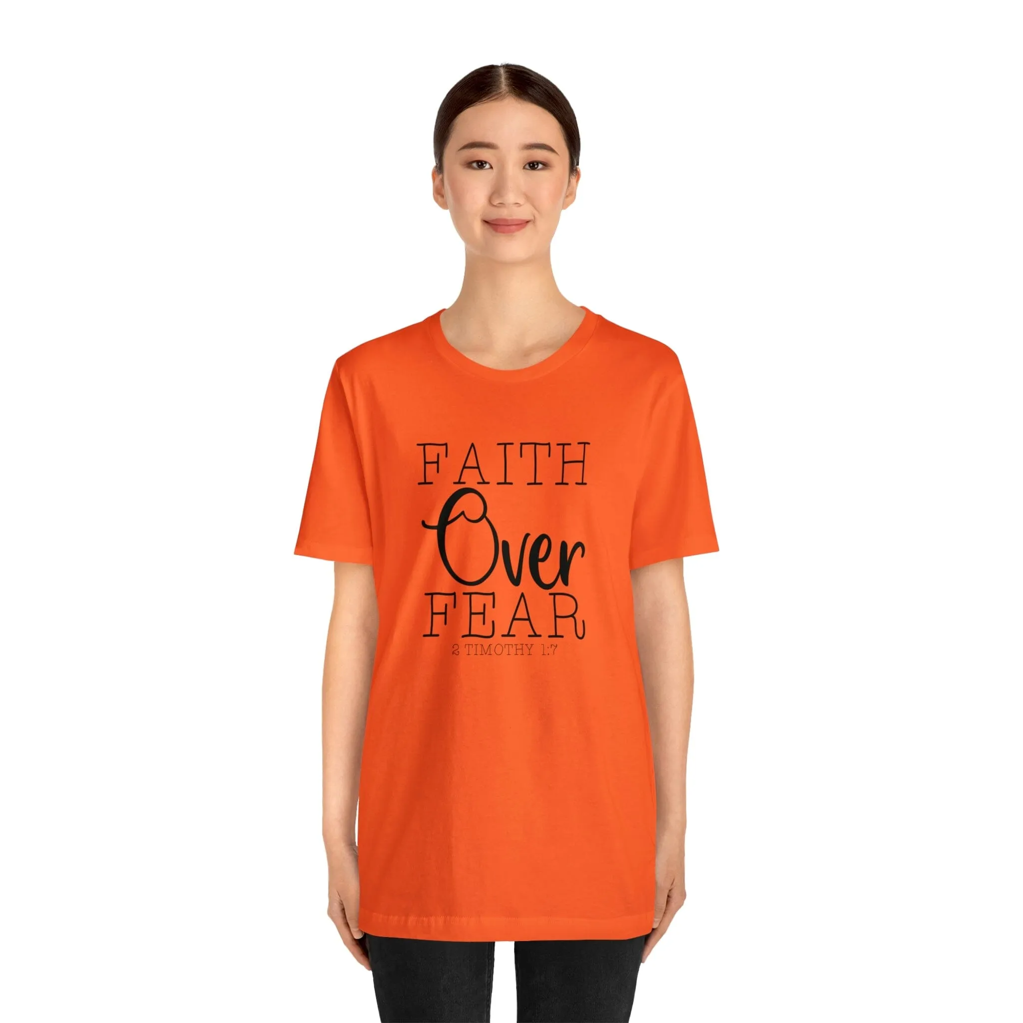 "Faith Over Fear" Bella Canvas Unisex Jersey Short Sleeve Tee