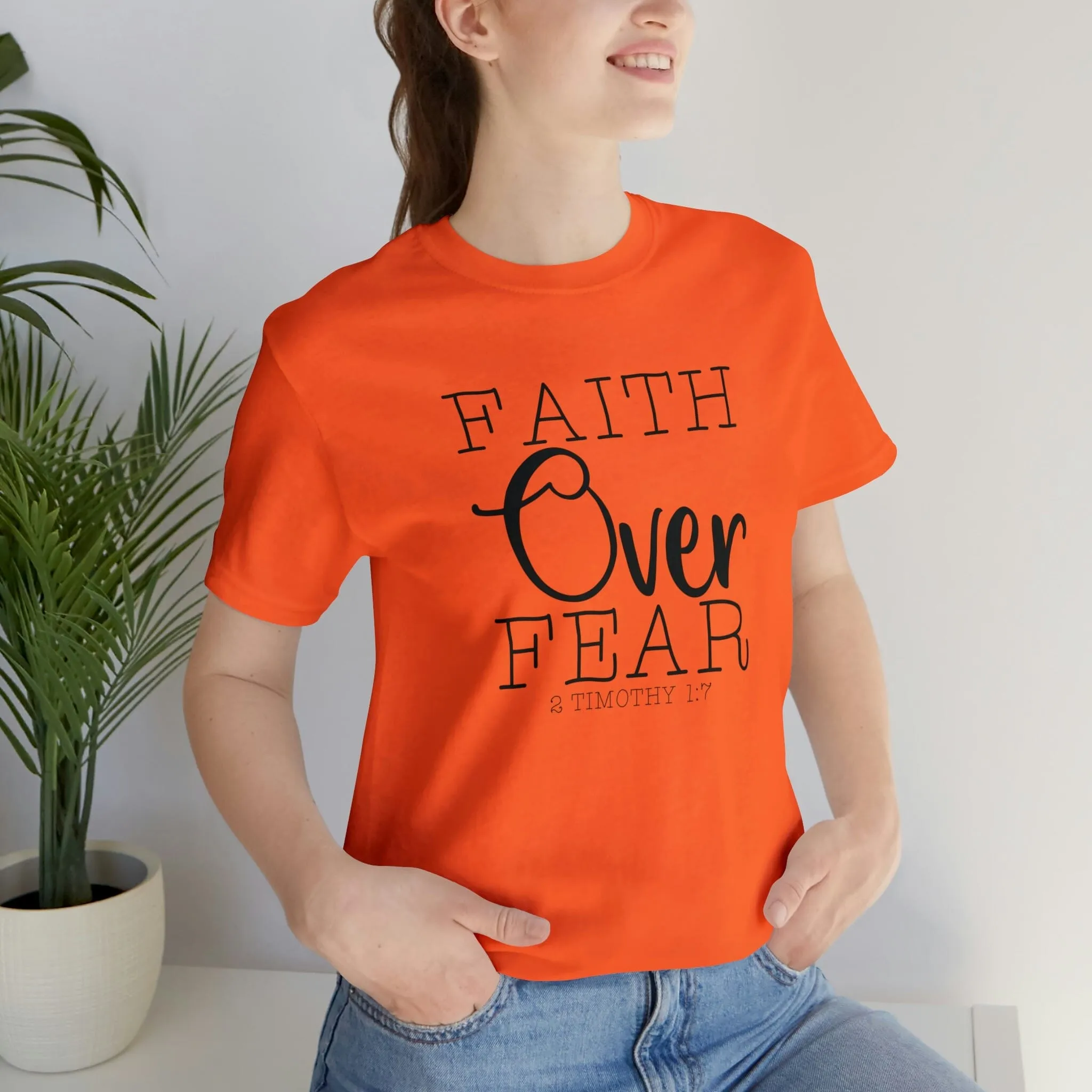 "Faith Over Fear" Bella Canvas Unisex Jersey Short Sleeve Tee