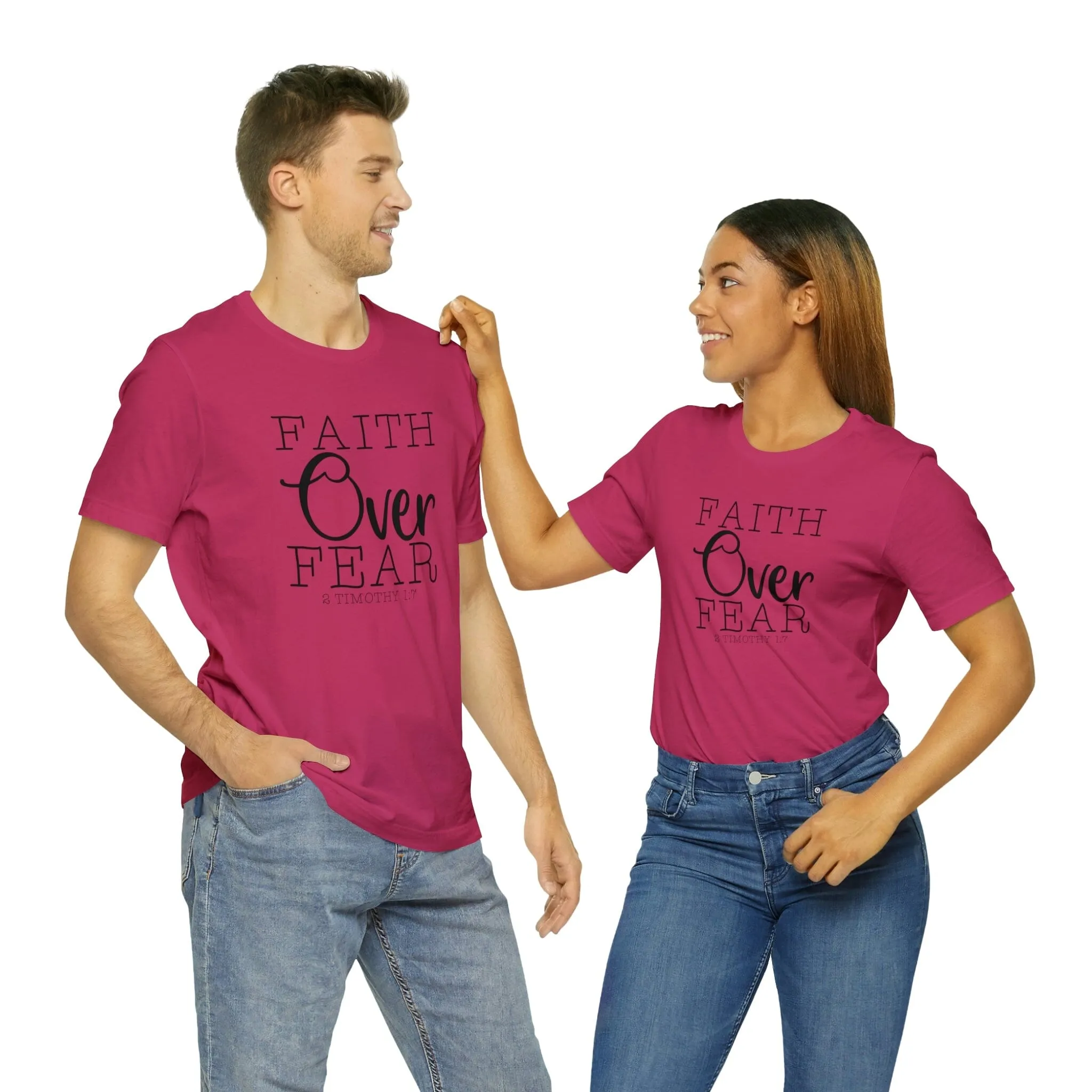 "Faith Over Fear" Bella Canvas Unisex Jersey Short Sleeve Tee