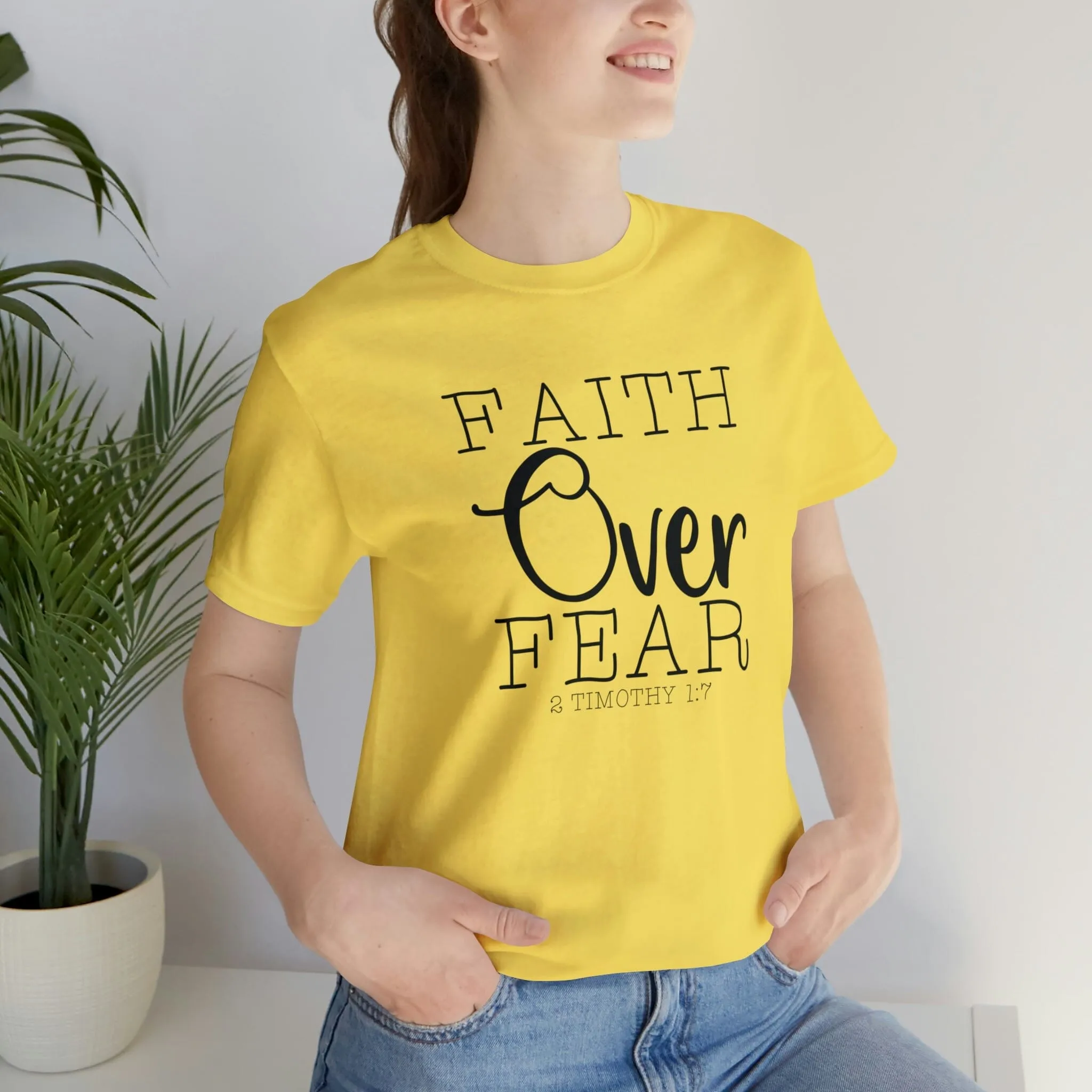 "Faith Over Fear" Bella Canvas Unisex Jersey Short Sleeve Tee