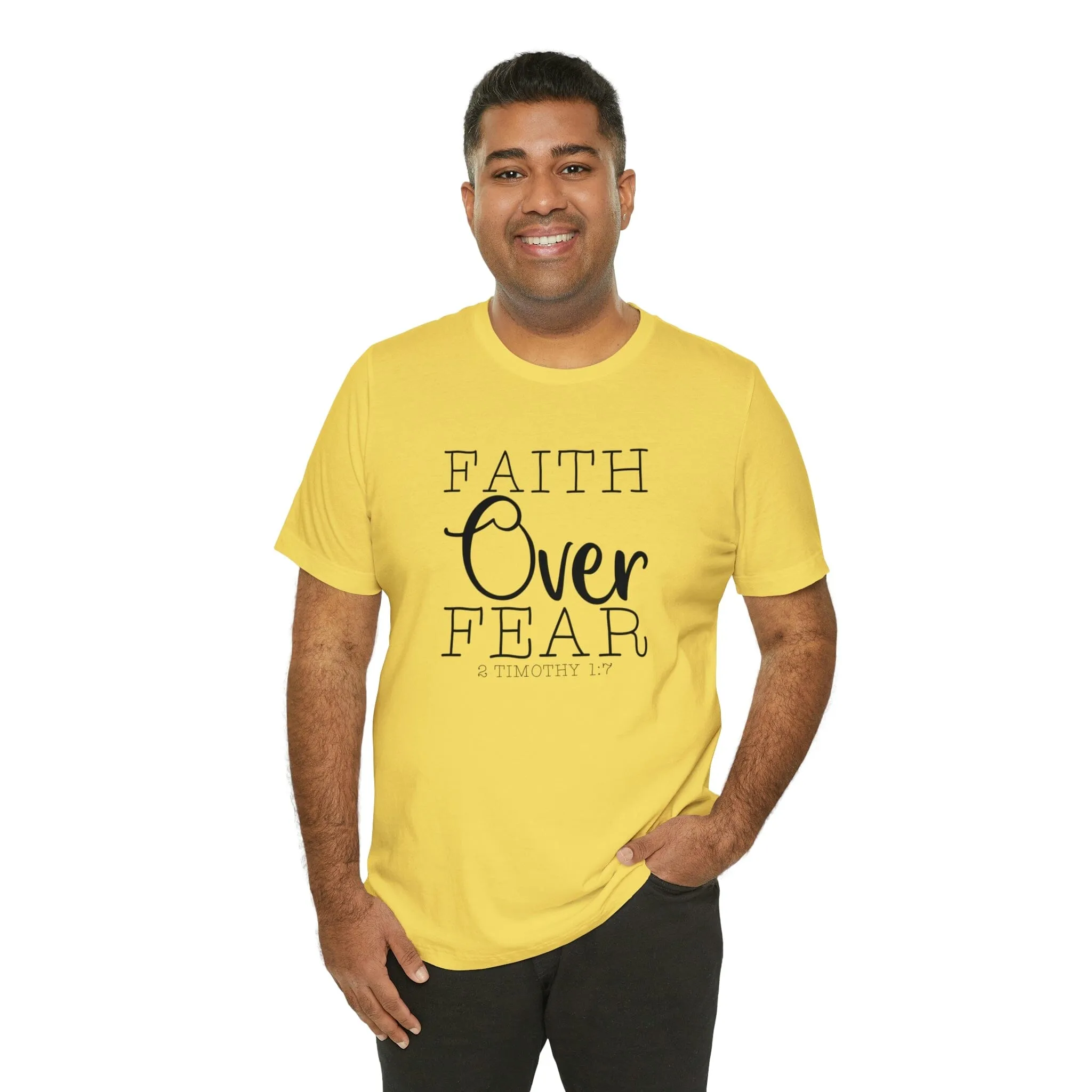"Faith Over Fear" Bella Canvas Unisex Jersey Short Sleeve Tee