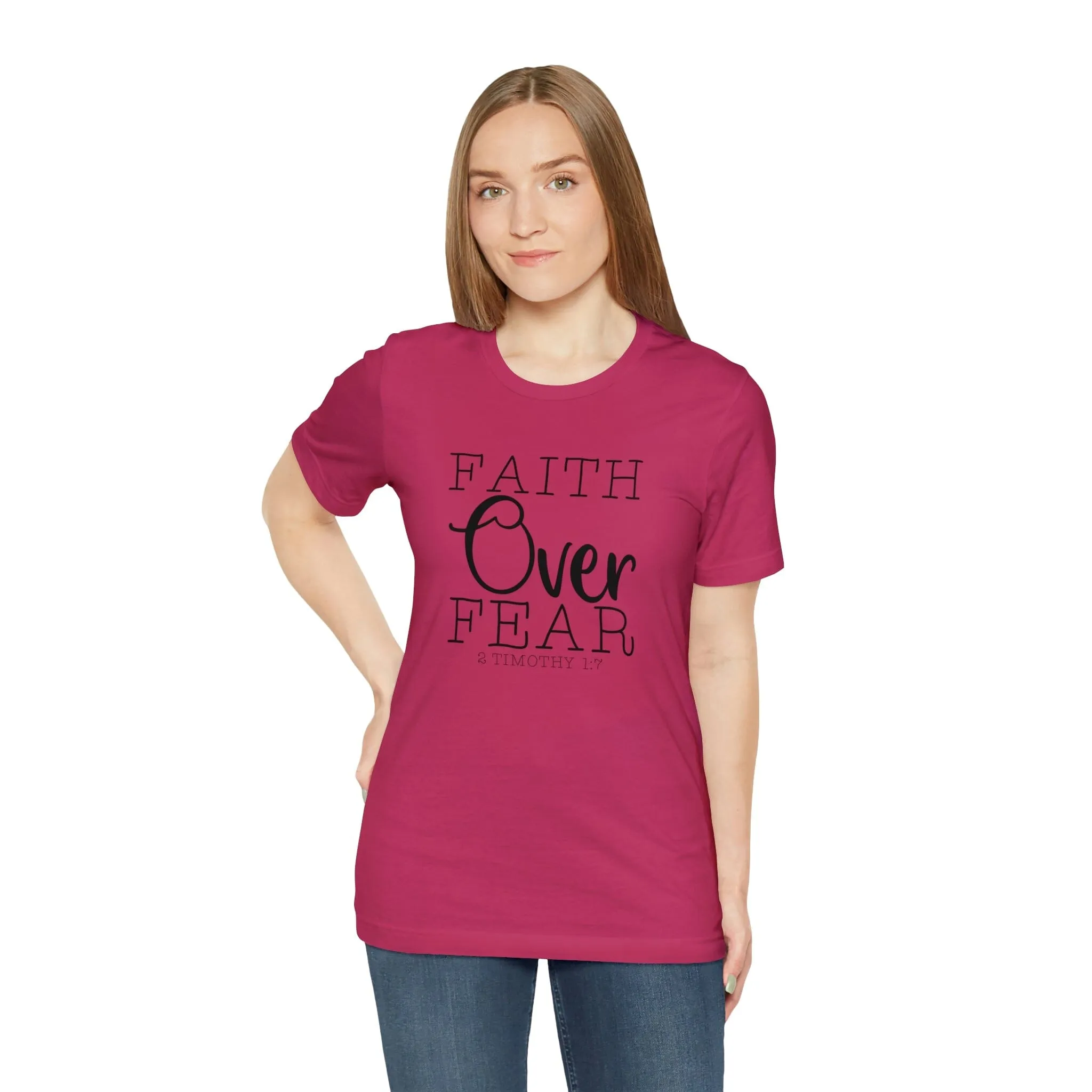 "Faith Over Fear" Bella Canvas Unisex Jersey Short Sleeve Tee