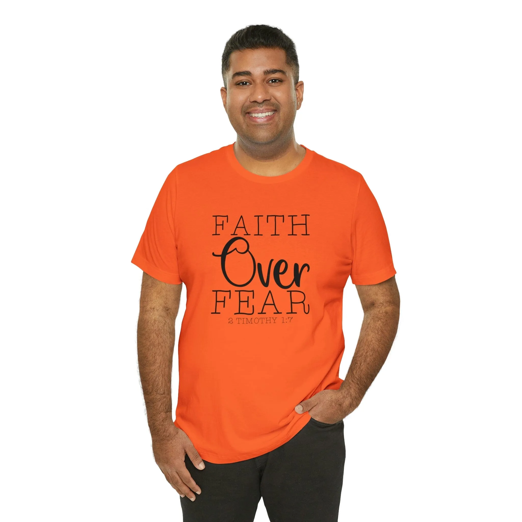 "Faith Over Fear" Bella Canvas Unisex Jersey Short Sleeve Tee
