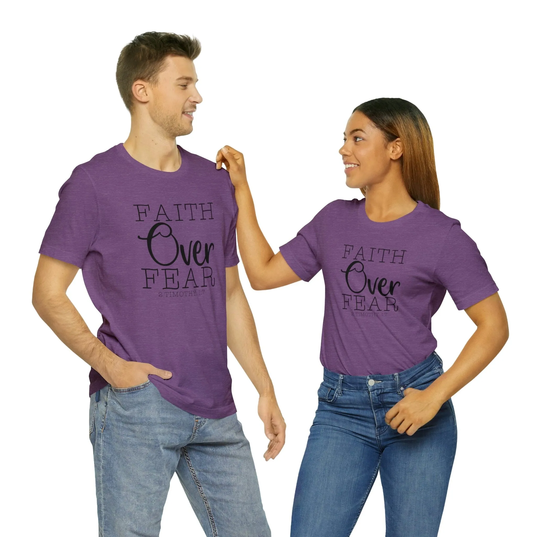 "Faith Over Fear" Bella Canvas Unisex Jersey Short Sleeve Tee