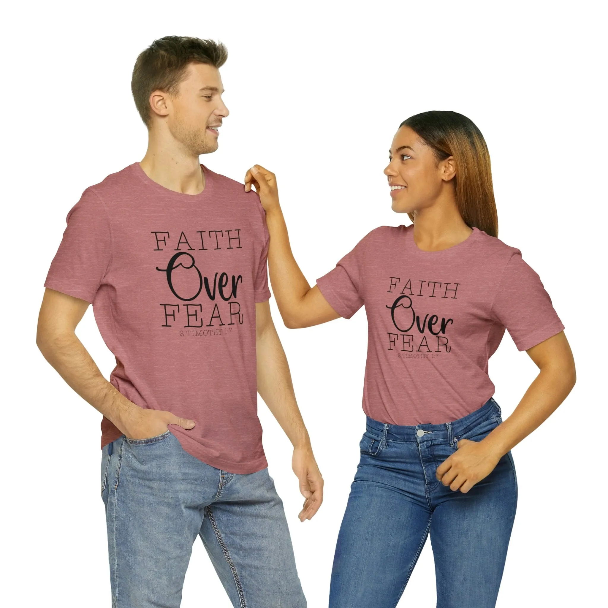 "Faith Over Fear" Bella Canvas Unisex Jersey Short Sleeve Tee