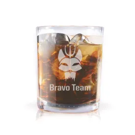SEAL Team Bravo Team Laser Engraved Rocks Glass