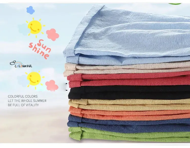Short Pants Children Shorts for Boys Girls  Clothes Cotton Solid Breathable Summer  Casual Sports Beach Kids Shorts ElasticYoung