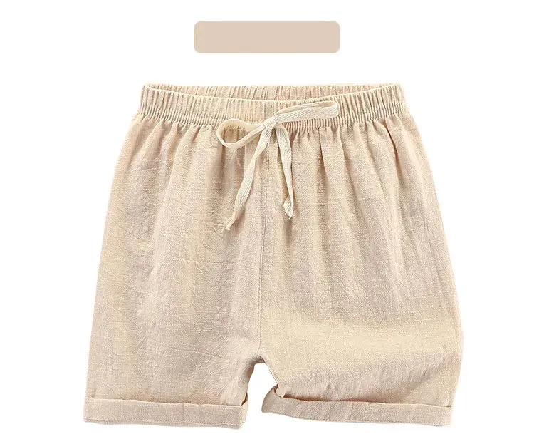 Short Pants Children Shorts for Boys Girls  Clothes Cotton Solid Breathable Summer  Casual Sports Beach Kids Shorts ElasticYoung
