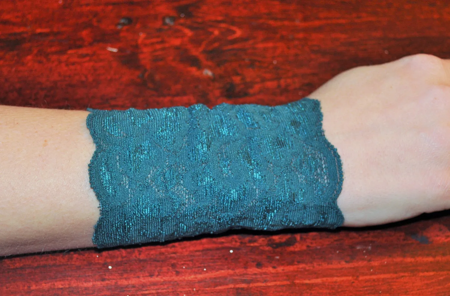 Stretchy Lace Wrist Cuff/bracelet Fashion accessory. Women Teens Tattoo Cover Up Cuff Pick your color choice