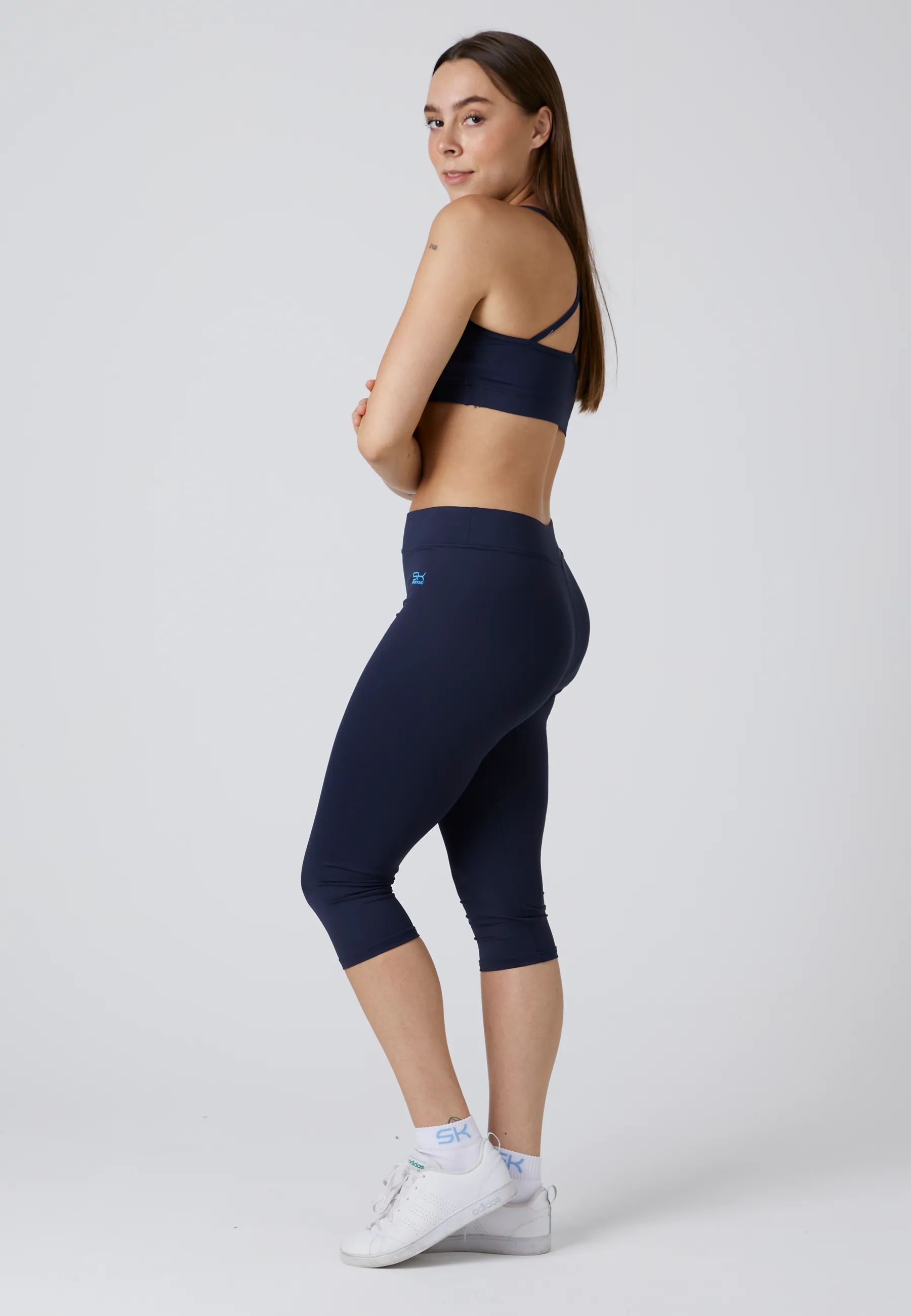 Tennis 3/4 Leggings, navy blue