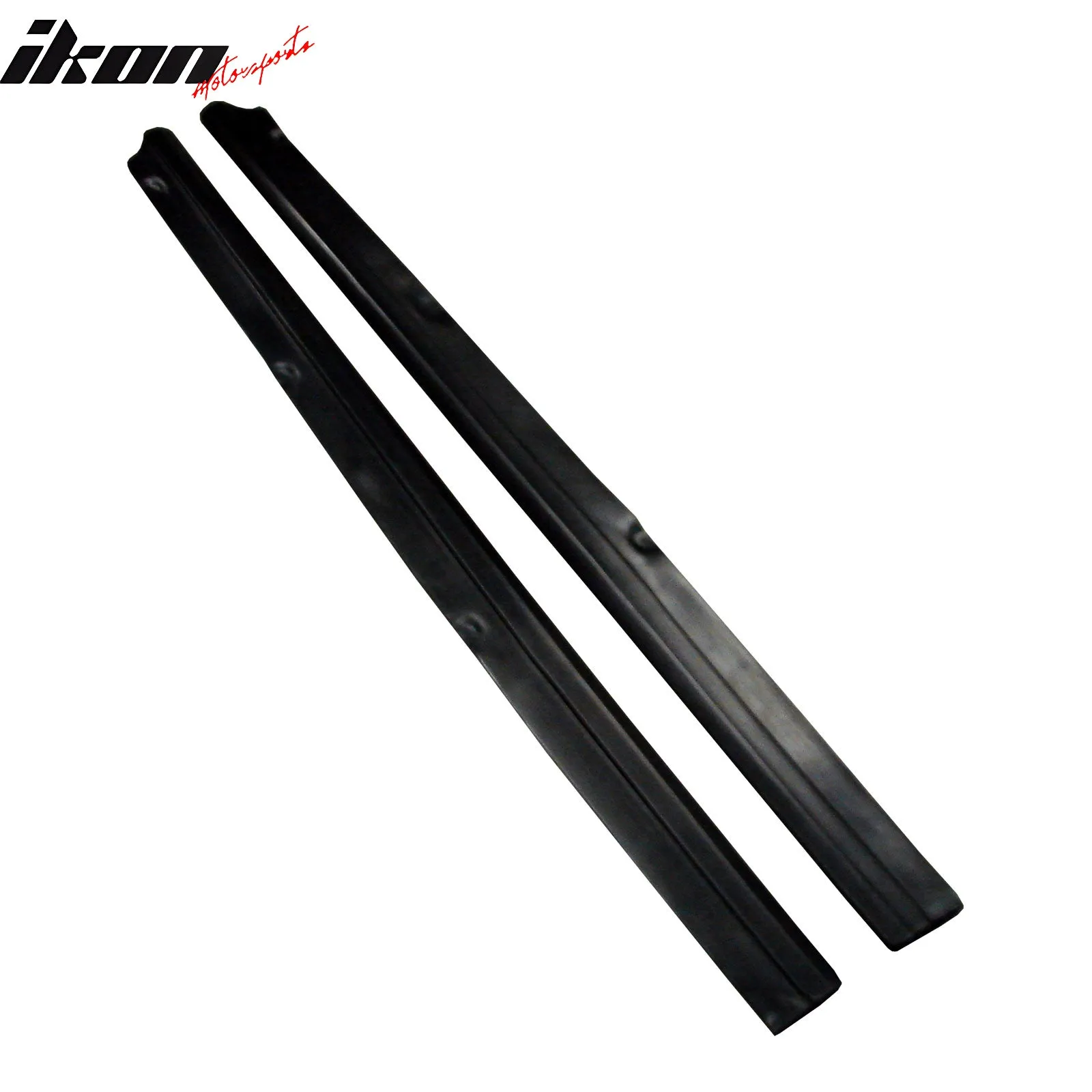 Universal Side Skirt 65" x 3.5" JDM Downforce DF Style Unpainted Black