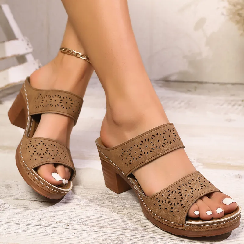 Women's Comfortable Slip-on Wedge Sandals